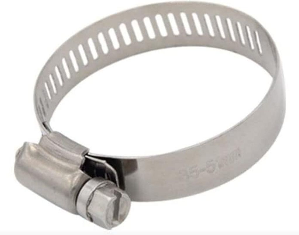 Schlauchschelle aus Edelstahl 304, amerikanische Schlauchschelle, Rohrschelle, Sicherheitsüberwachungsschelle, Gasrohrschelle, Rohrschelle, 8 mm/1...