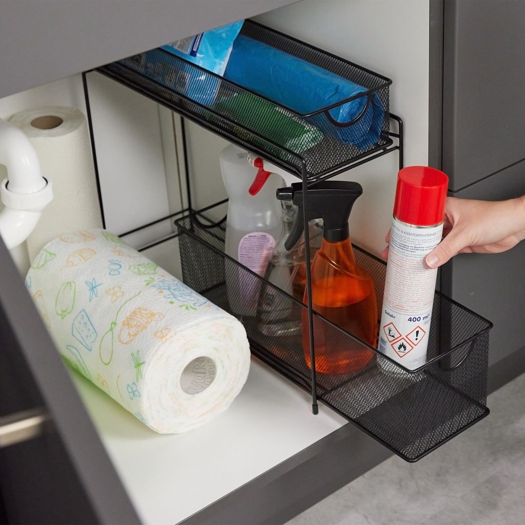 Relaxdays Küchenschrank Organizer, ausziehbares Produktbild 