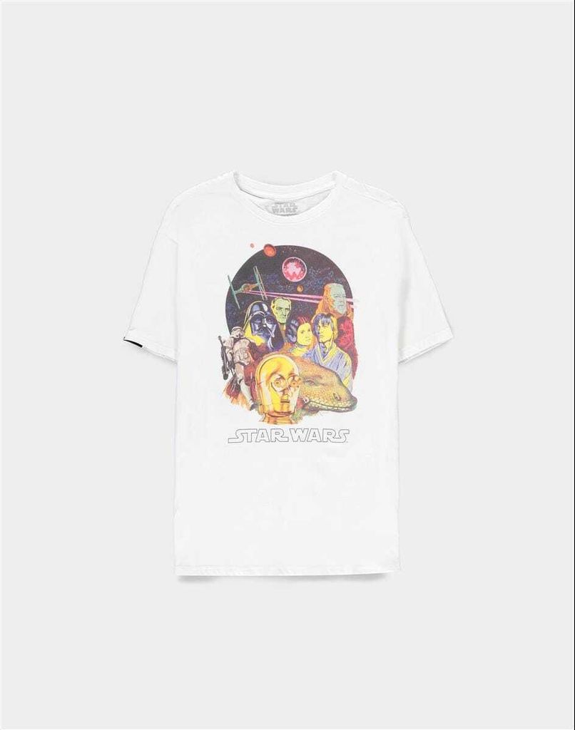 Star Wars - Vintage Poster - Women's (Sustainable) Short Sleeved T-shirt White-M