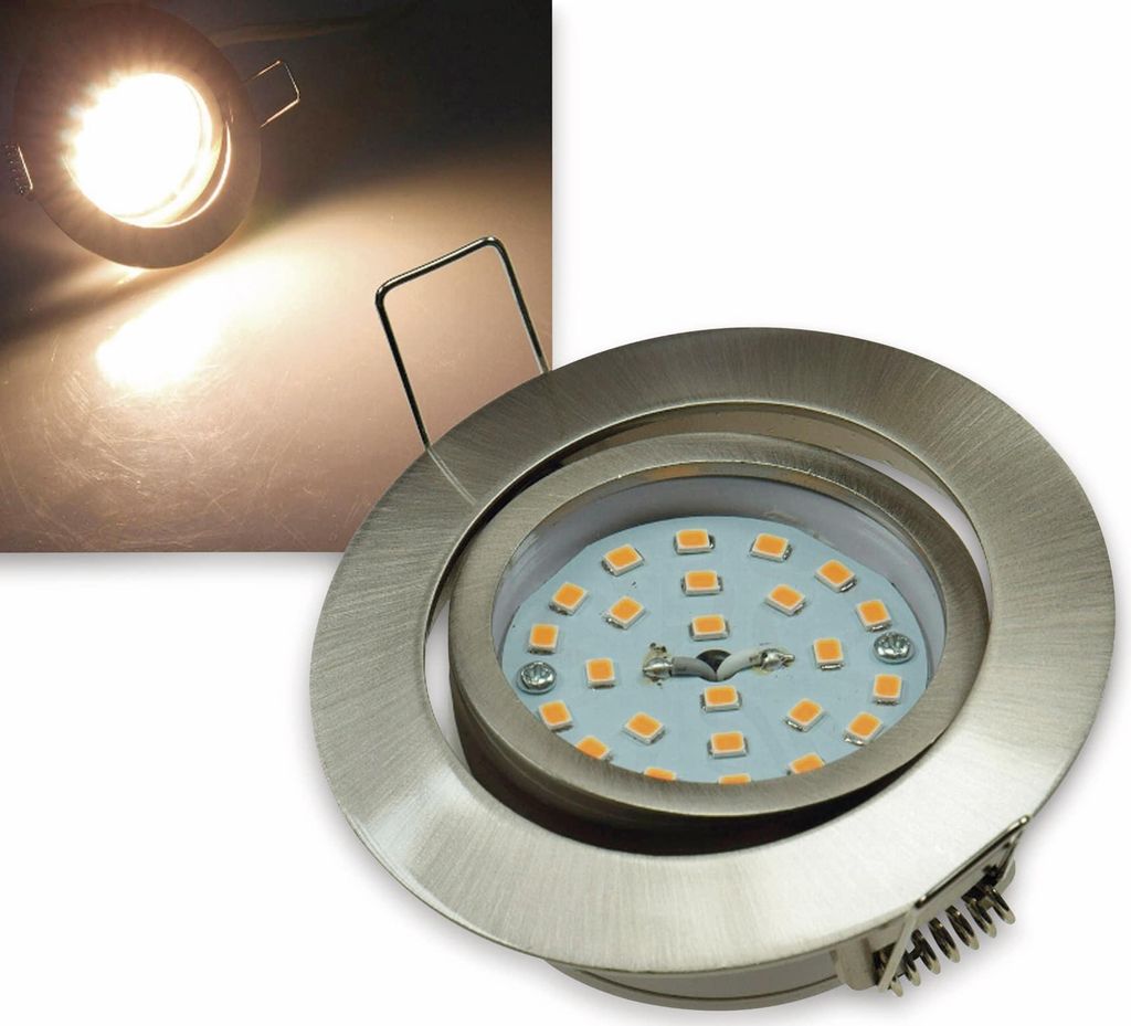 ChiliTec LED à encastrer Flat-32dim blanc chaud 80x32mm, Image du produit 
