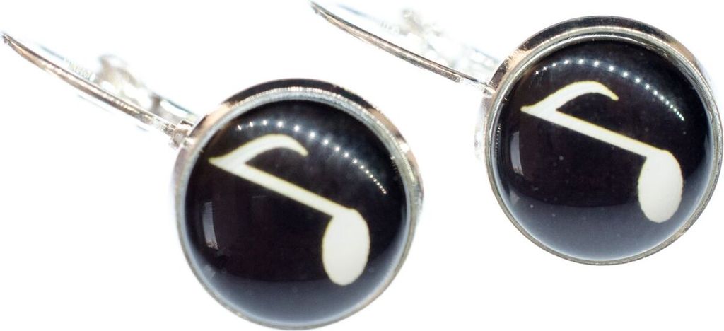 Achtelnote Noten Note Ohrringe Cabochon Miniblings Musik Klavier Musiker Pianist