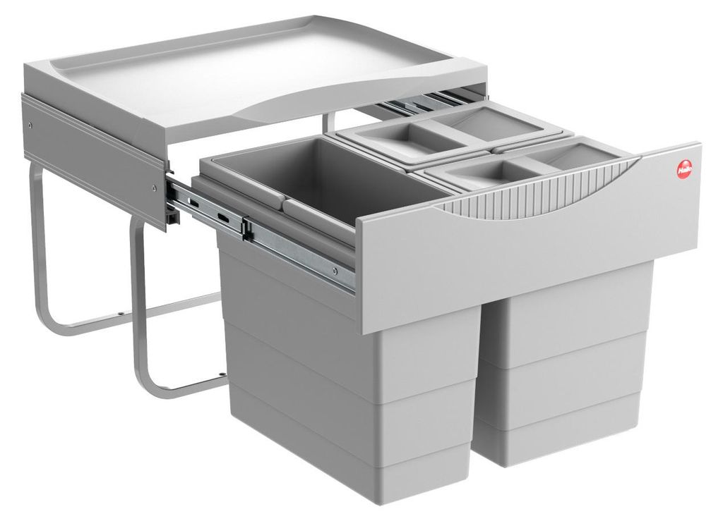 Hailo Abfallsammler 3644732 TR Swing Raumspar-Tandem-S 2x Produktbild 