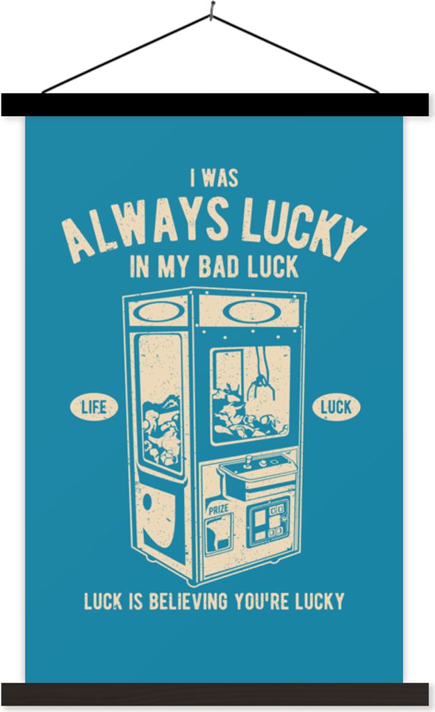 MuchoWow Textilposter Greifzange - Retro - Blau 40x60 cm mit schwarzem Rahmen - Wanddekorationen