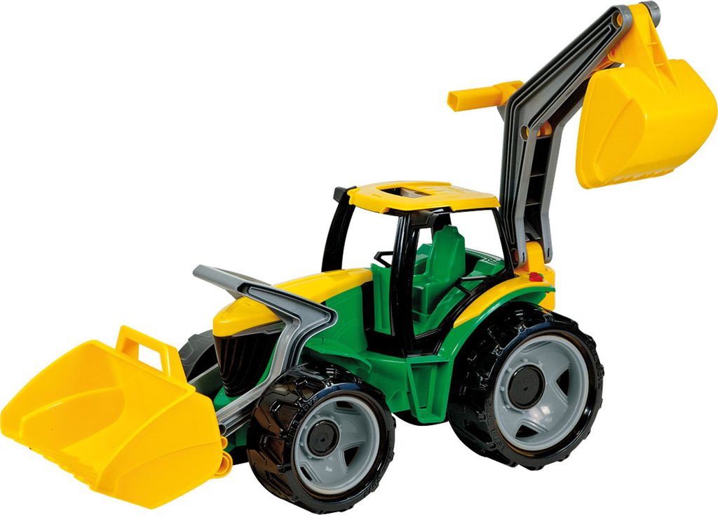 Lena GIGA TRUCKS Tractor with front loader & excavator, Obrázok produktu 