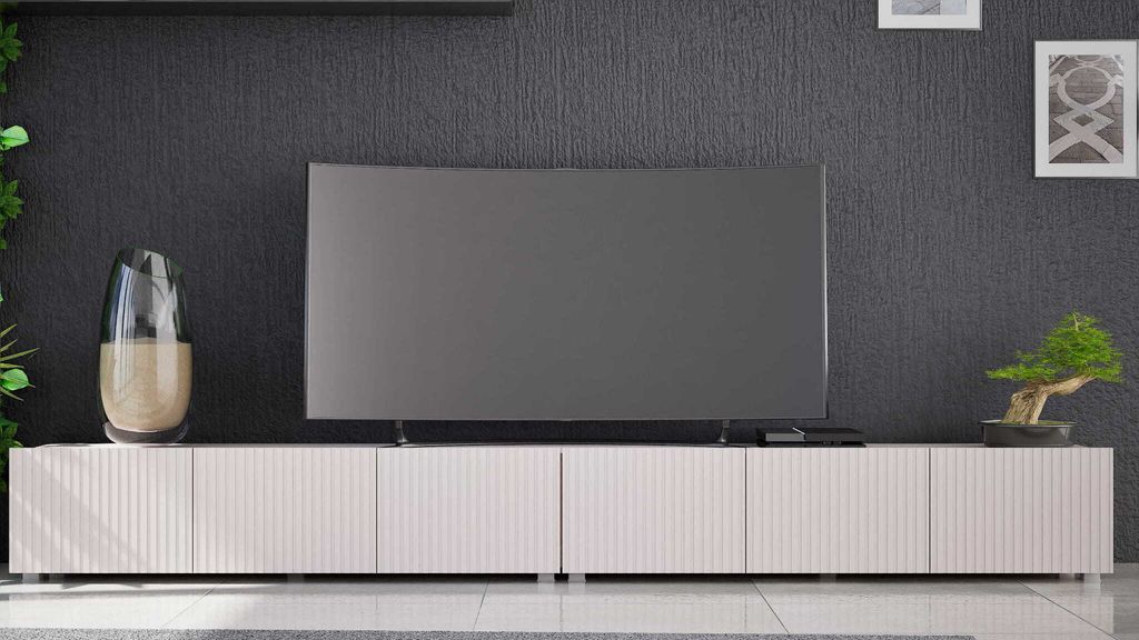 Szafki RTV Stojące KOLDER 2w1 Szerokość 300 cm Cashmere Zdjęcie produktu 