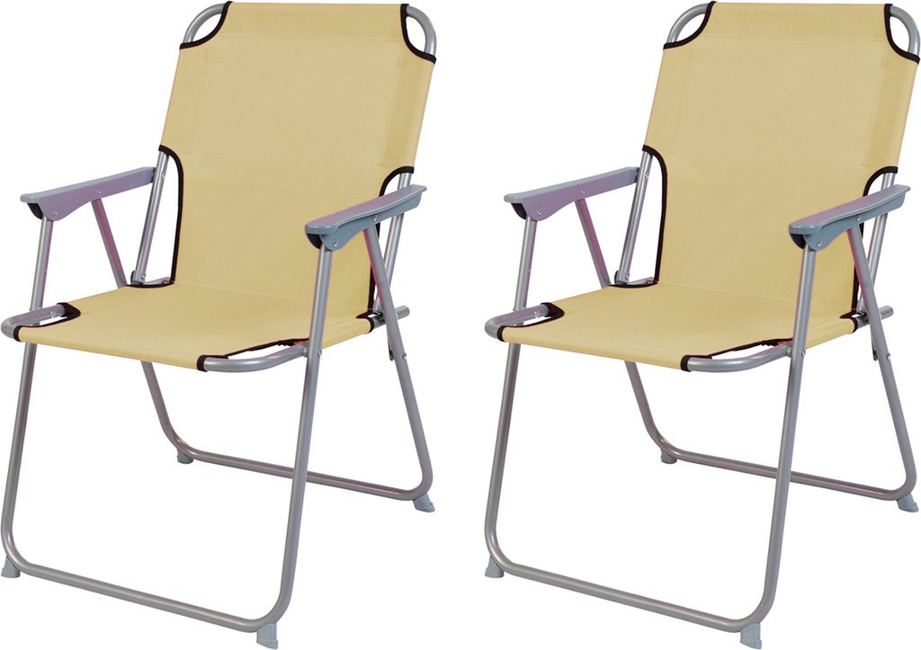 2'er Set Campingstuhl Stoff Oxfort Metall verschiedene Produktbild 