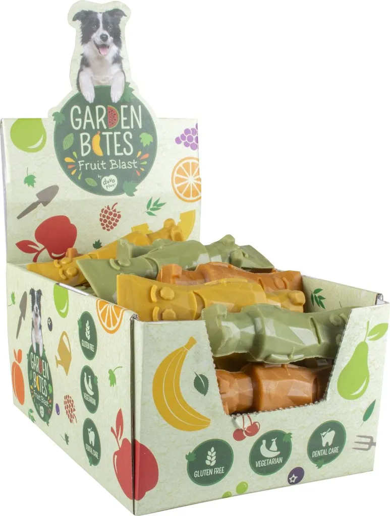 Os à Mâcher Végétal pour Chien Garden Bites Fruity Tonya L 90g 13.5cm