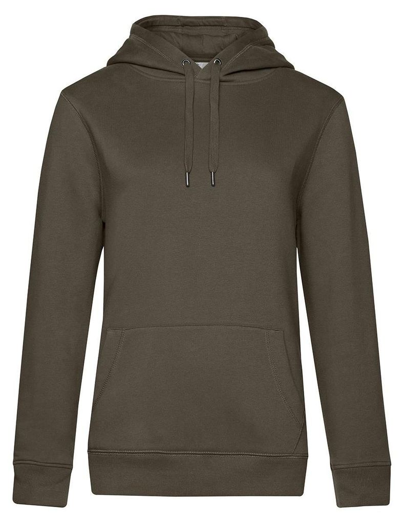 B&C - Queen Kapuzenpullover für Damen FK3343 (XS) (Khakigrün)