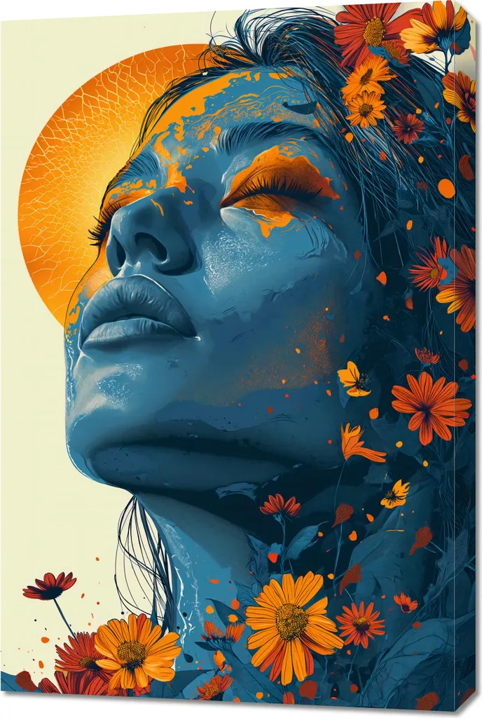Quadro 60x90 cm Pioggia solare - 1