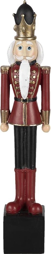 Clayre & Eef Figur Nussknacker 27 cm Rot Kunststoff Produktbild 