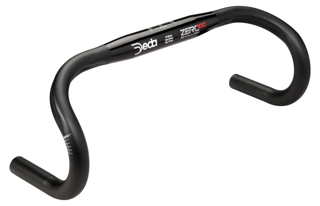 Équipez votre Vélo avec le Cintre Deda Zero 100 Plat 44 cm Noir Route