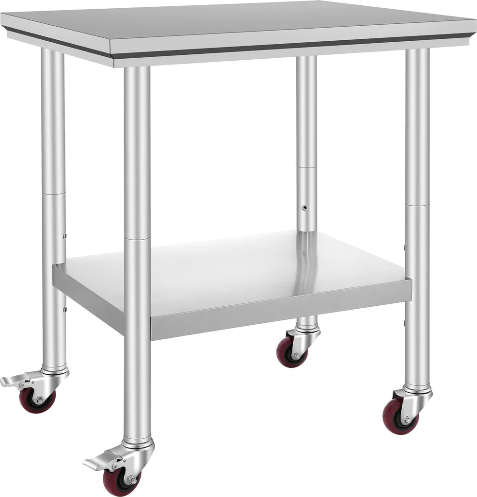 Table Inox Robuste 700 LBS - Finis les Manques de Place en Cuisine Pro