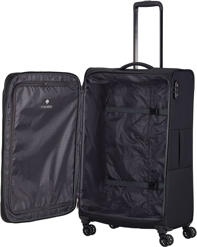 travelite Chios 4W Trolley L / M / S Black black 78cm Obrázek produktu 