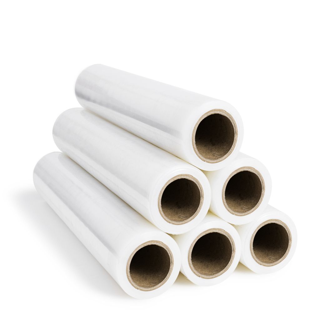 RAGO Stretchfolie Transparent folie für möbel 6 Stück 150m I Hand Stretchfolie rollen I Palettenfolie Handfolie Wickelfolie I Verpackungsmater...