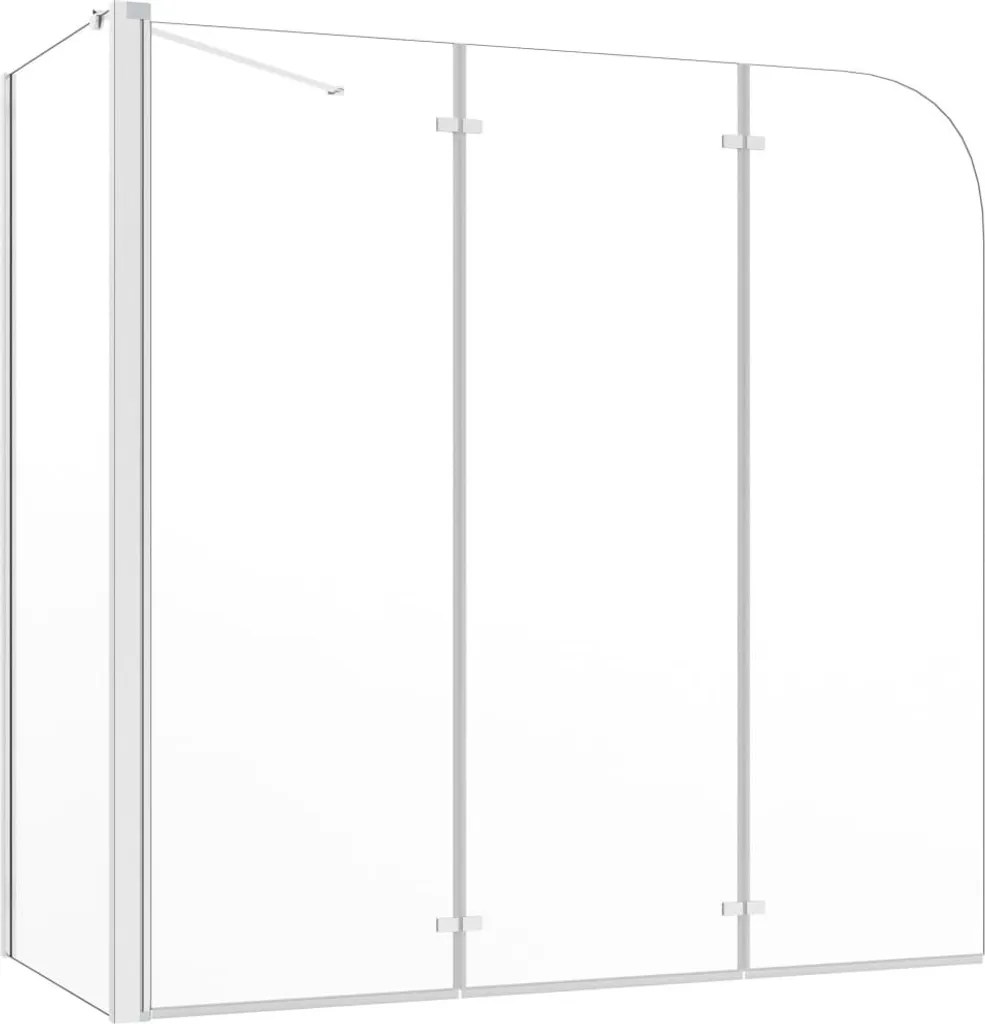 Paroi de douche 120 cm verre trempé transparent anti-éclaboussures