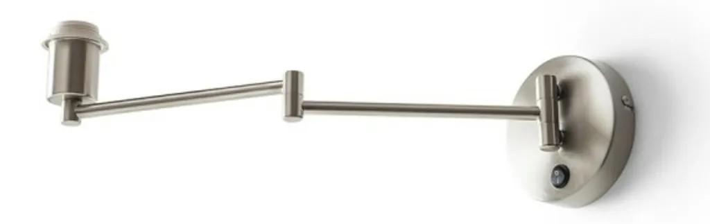 Applique murale E27 nickel mat Avenida avec éclairage basse conso