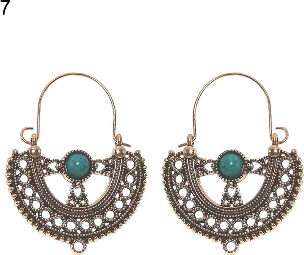 1 Paar Ohrschmuck, Wasserfallform, böhmischer Stil, ultraleicht, lange hängende Vintage-Tropfenohrringe für Damen-7