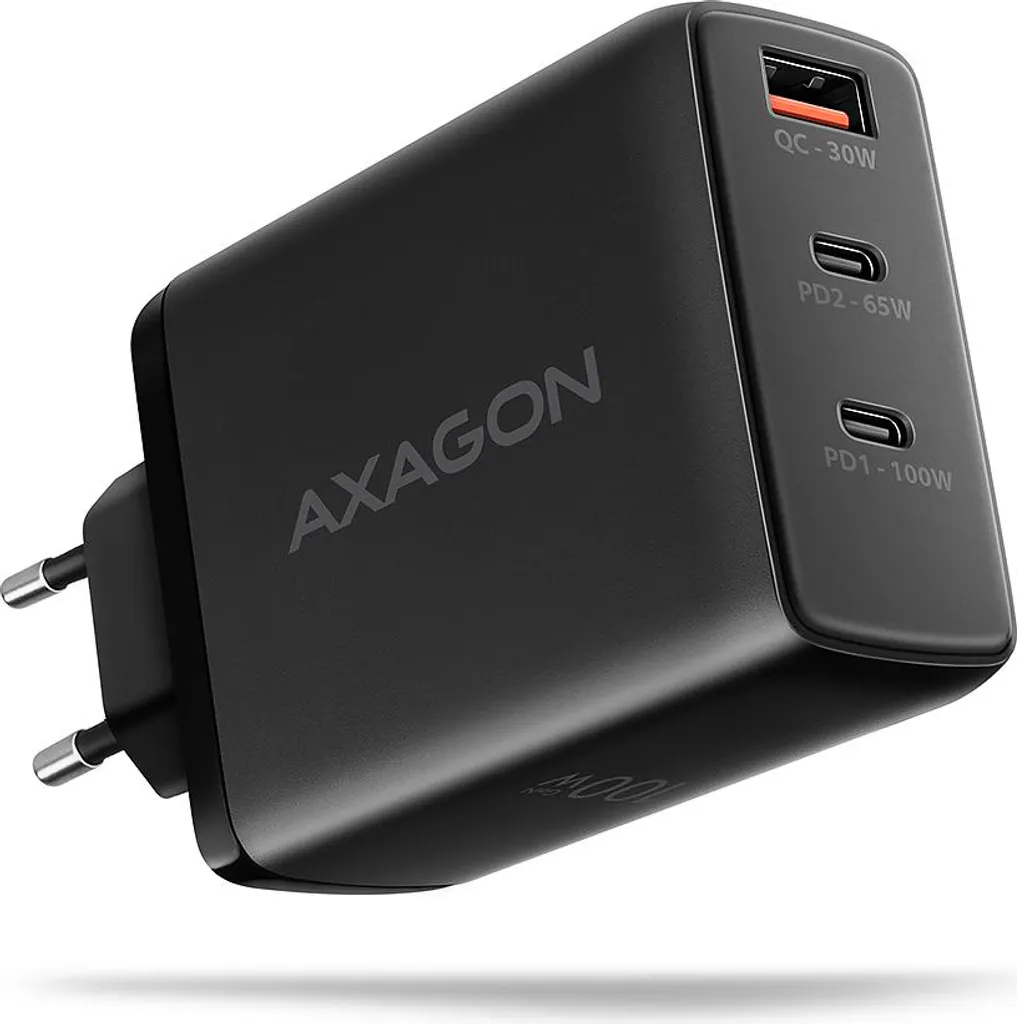 Alimentatore AXAGON 100W per Laptop e Smartphone - Soluzione Ufficio