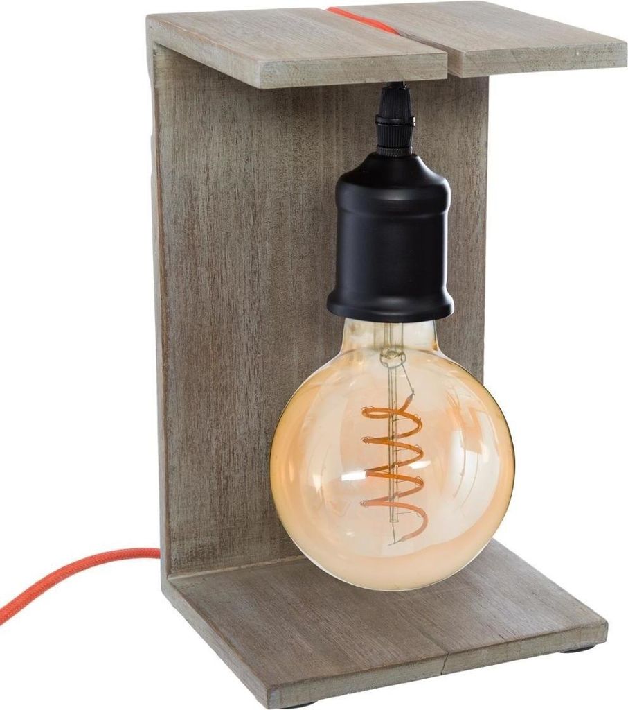 Hölzerne "Box"-Lampe in verschiedenen Farben e27