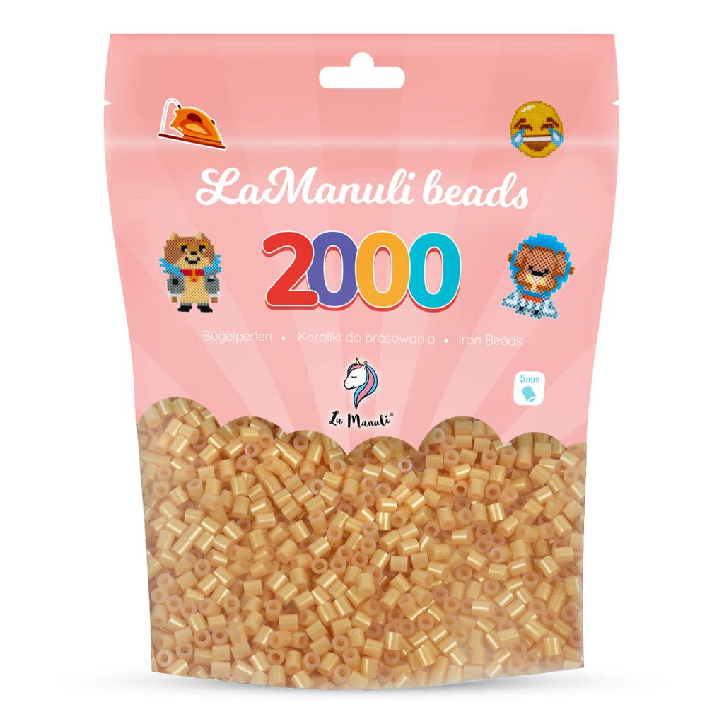 Koraliki do Prasowania – Złote, 2000 Szt. Midi 5mm, Zdjęcie produktu 