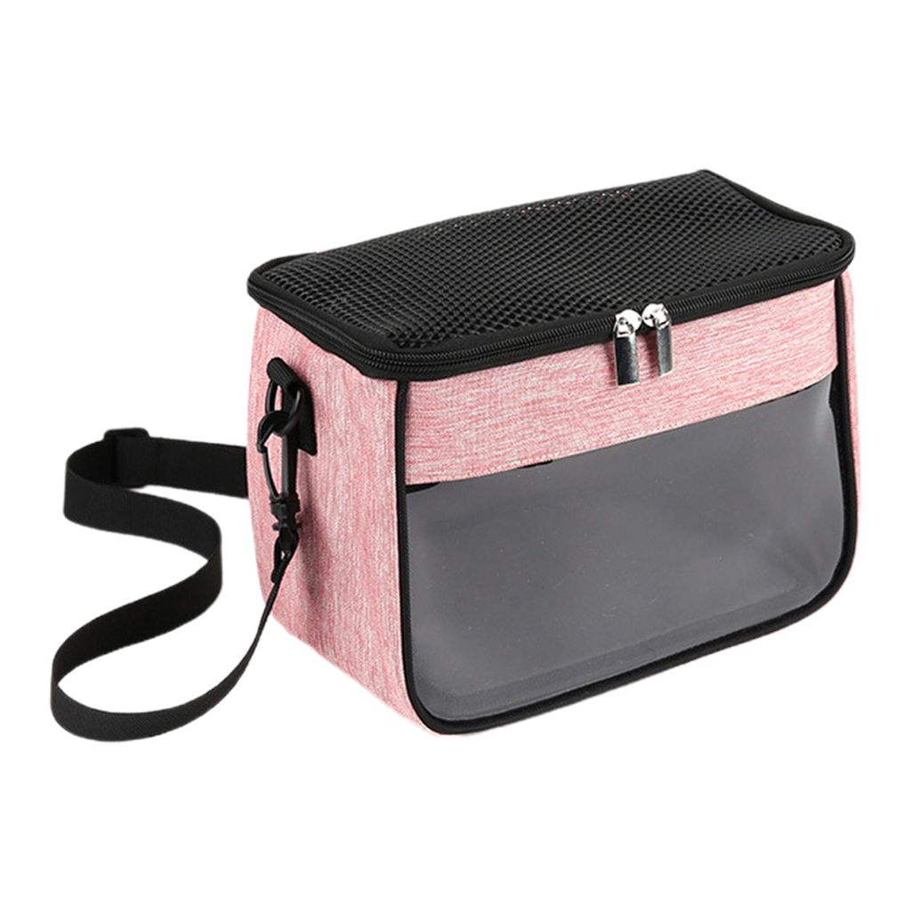 Tragetasche für Hamster, mit herausnehmbarem Innenfutter, transparentes Fenster, verstellbarer Riemen, für Igel, Chinchillas, Frettchen, kleine H...