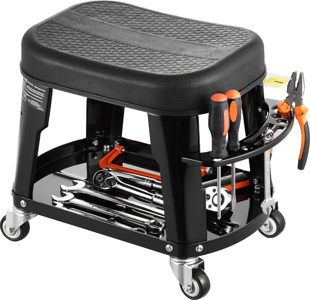 Tabouret d'atelier ergonomique VEVOR, fini le mal de dos au garage