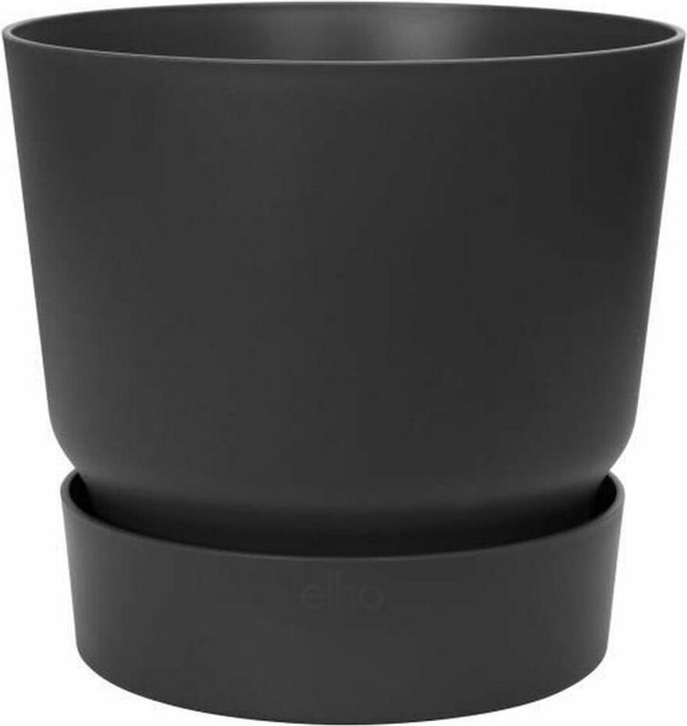 Blumentopf Elho Greenville Ø 24,48 cm Schwarz Kunststoff