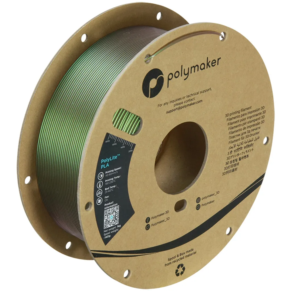 Polymaker PolyLite PLA Starlight Meteor 1.75mm 1kg Filament 3D Précis - 3
