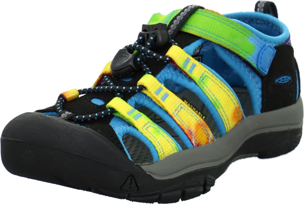 KEEN Uni Kinder Newport H2 Sandale, Rainbow Tie Dye, 25/26 EU
