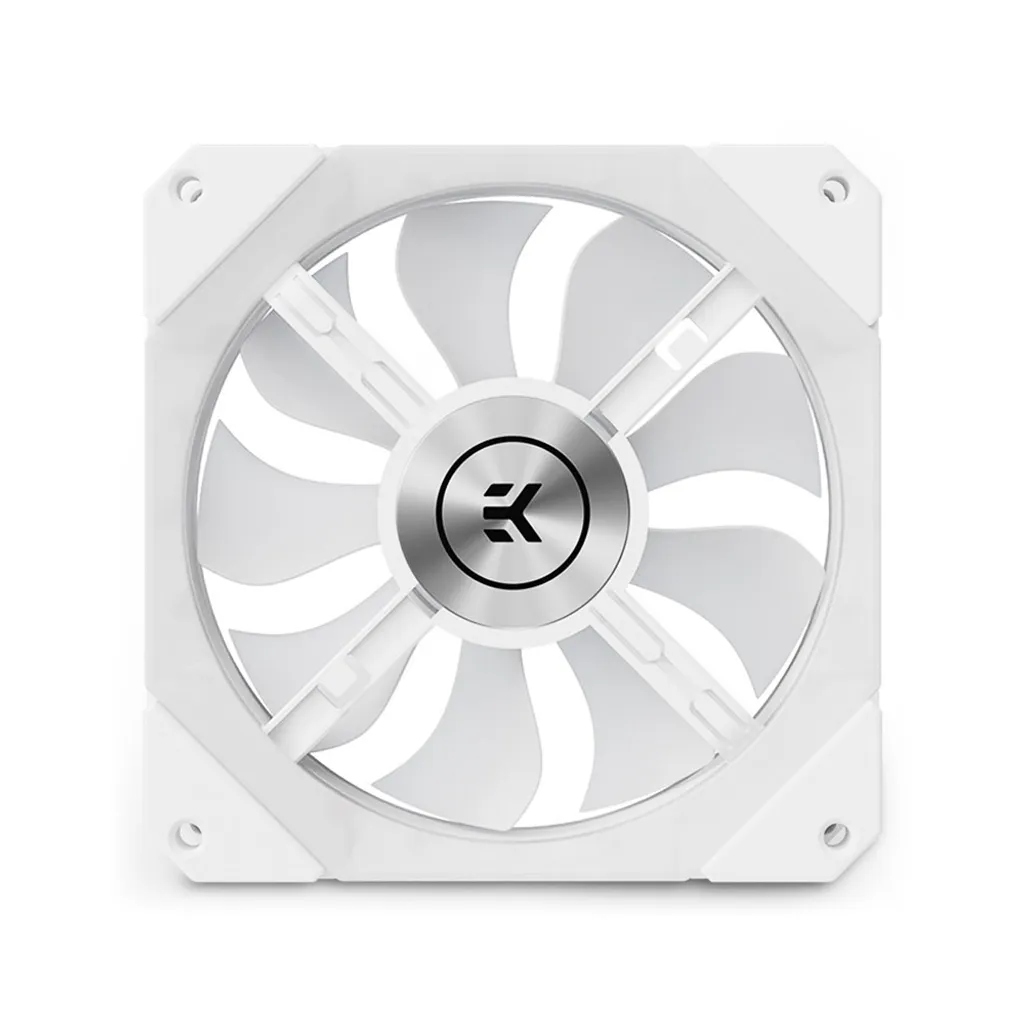 EK-Quantum Impulse 120 D-RGB White: Ventola PWM 1800 RPM Silent Edition