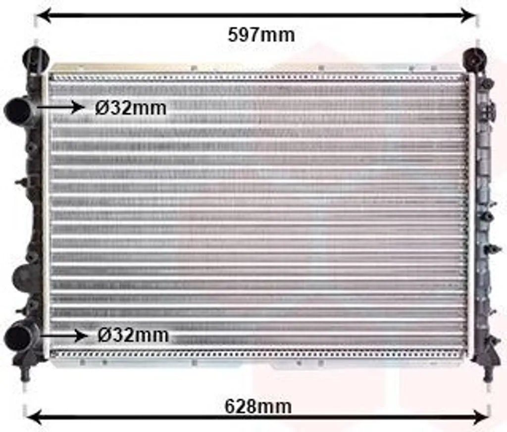 Radiateur moteur Alfa Romeo 155 anti fuite d'eau VAN WEZEL 01002068