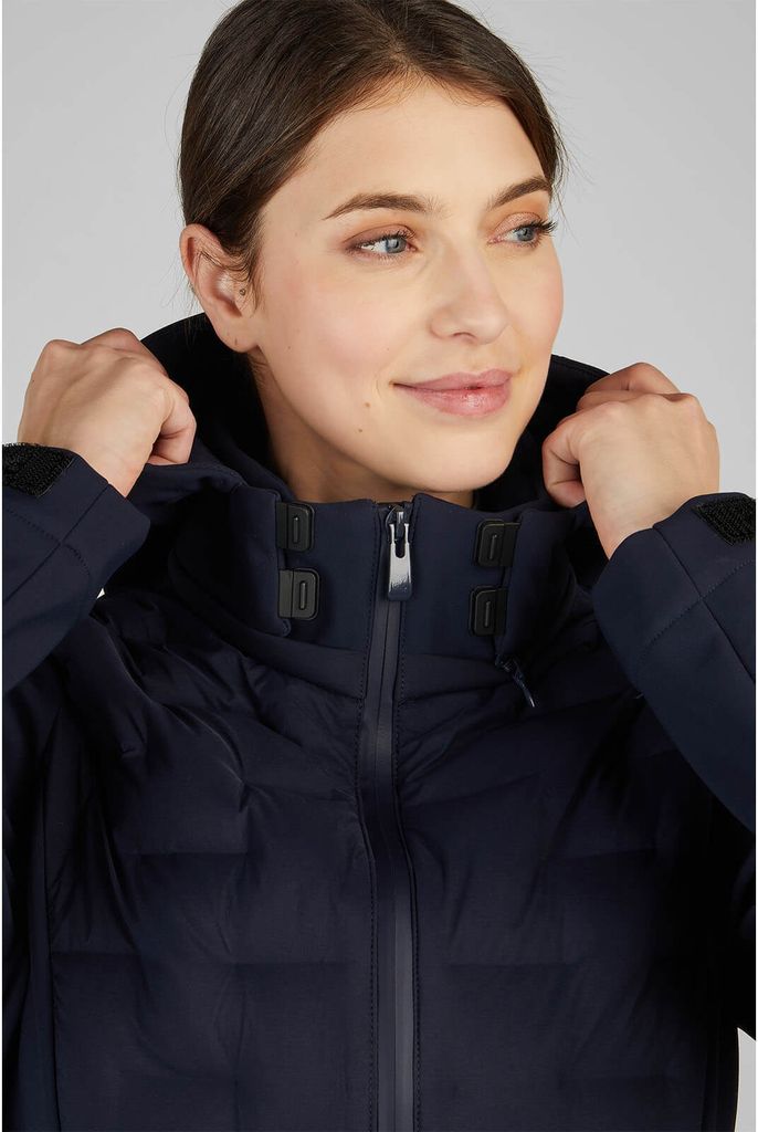 Veste polaire avec col à revers et rayures