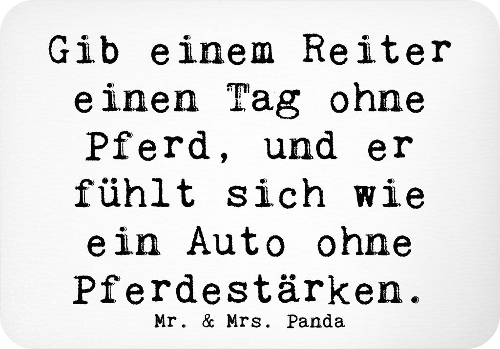 Mr. & Mrs. Panda magnet Spruch Reitsport Liebe - Weiß - Geschenk, Sportart, zettelhalter, Sportler, tafelmagnet, Pferdesport, Dressur, Reiten, Tea...