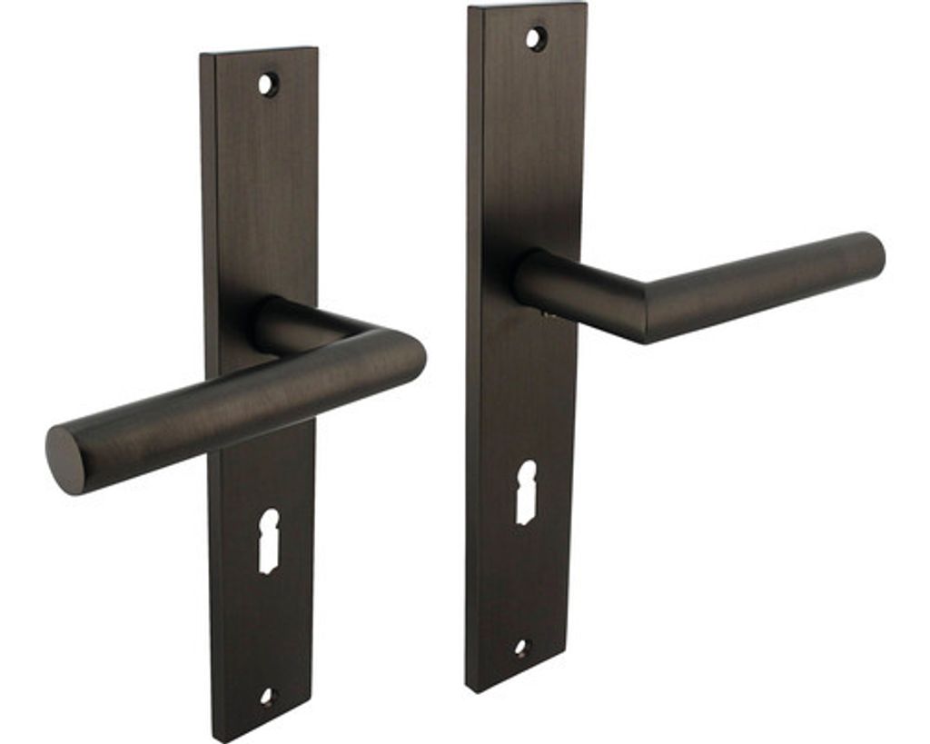 Langschildgarnitur Intersteel Bastian BB 72 mm anthrazit Produktbild 
