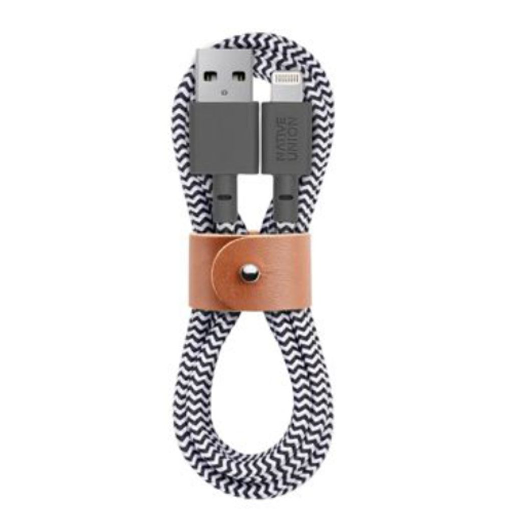 Native Union Belt Cable USB-A to Lightning 1,2m Zebra Produktbild 