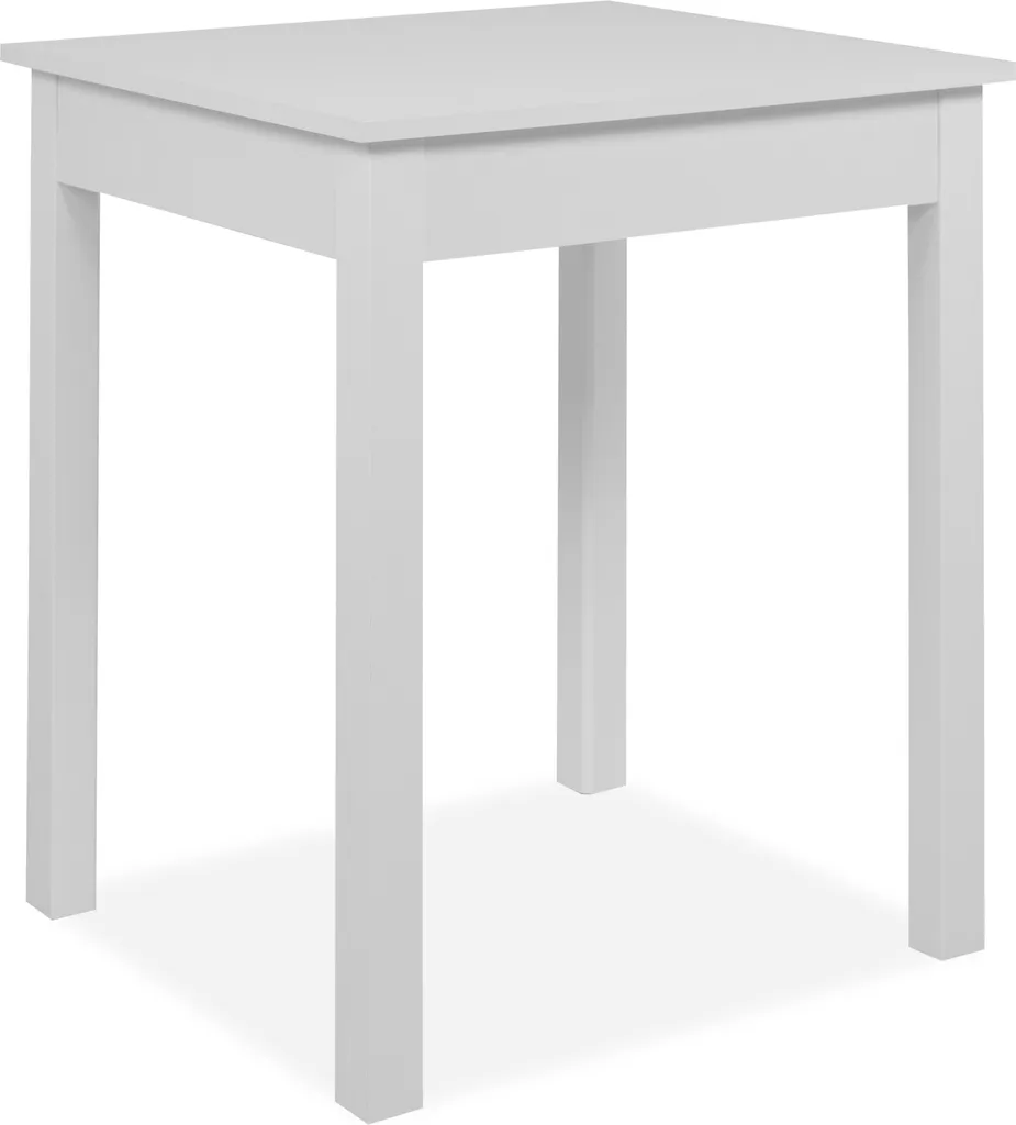 Table à manger Capri blanche 60cm - Design moderne et format compact