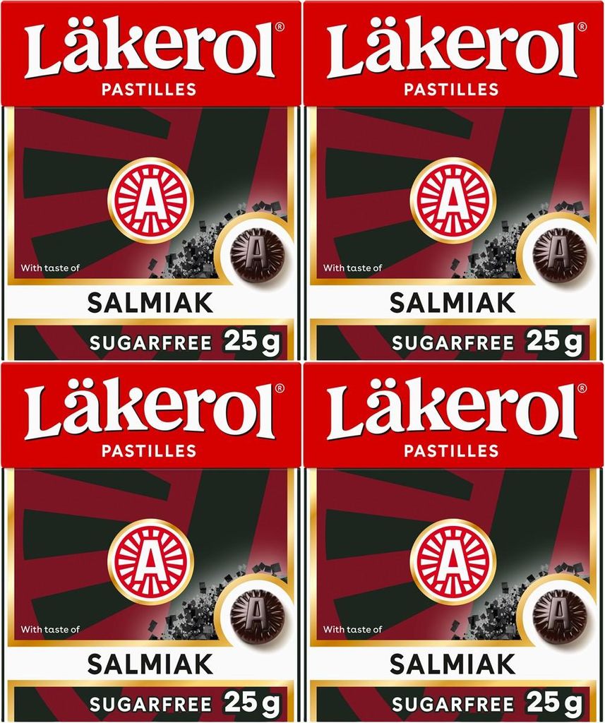 Läkerol Salmiak 100g 4er Pack á 25g Produktbild 