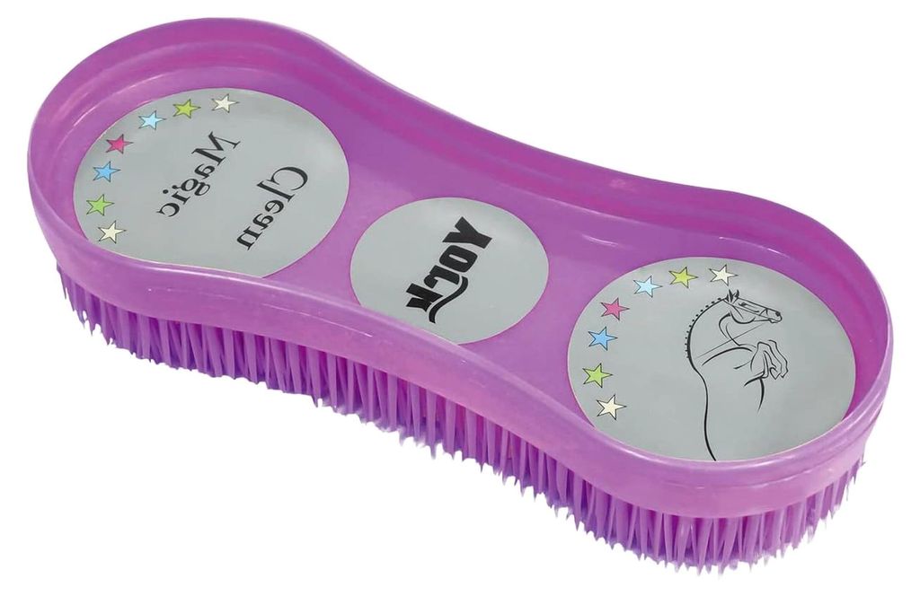 Magic Clean Pferdebürste Putzbürste (Lila)