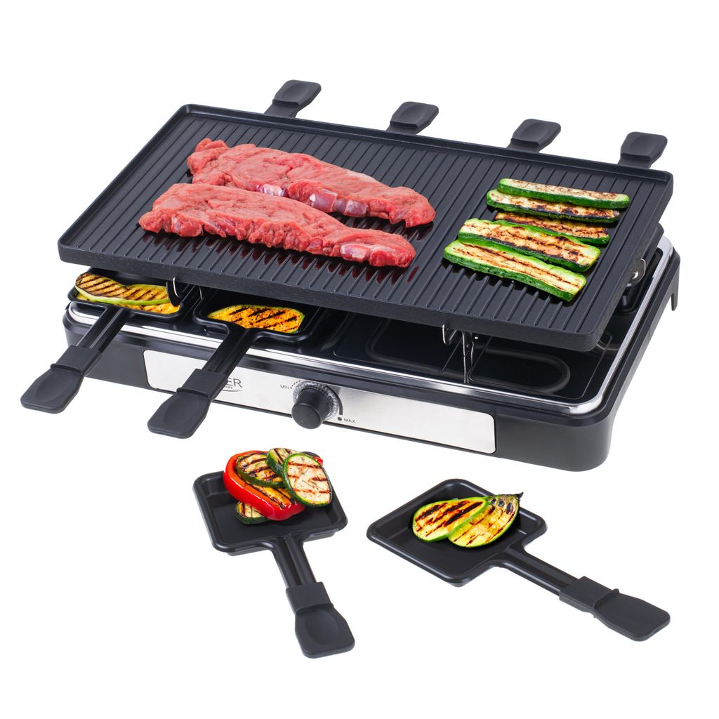 ADLER ELEKTRICKÝ GRIL 4 v 1 Raclette 1400W 8 osôb Obrázok produktu 2