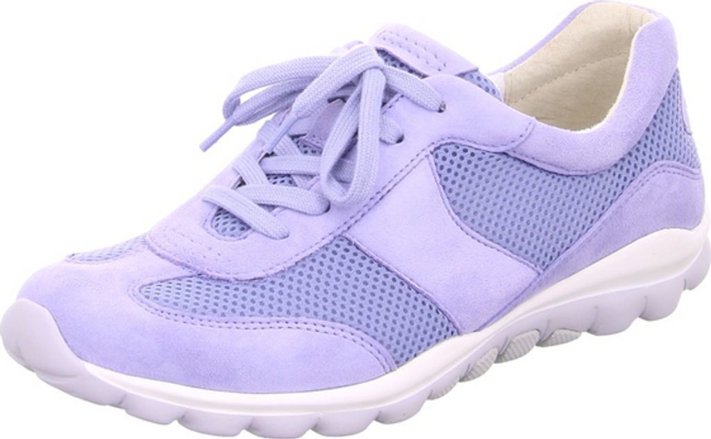 Gabor ROLLINGSOFT Damenschuhe - bequeme Schnür- Halbschuhe blau Freizeit NEU