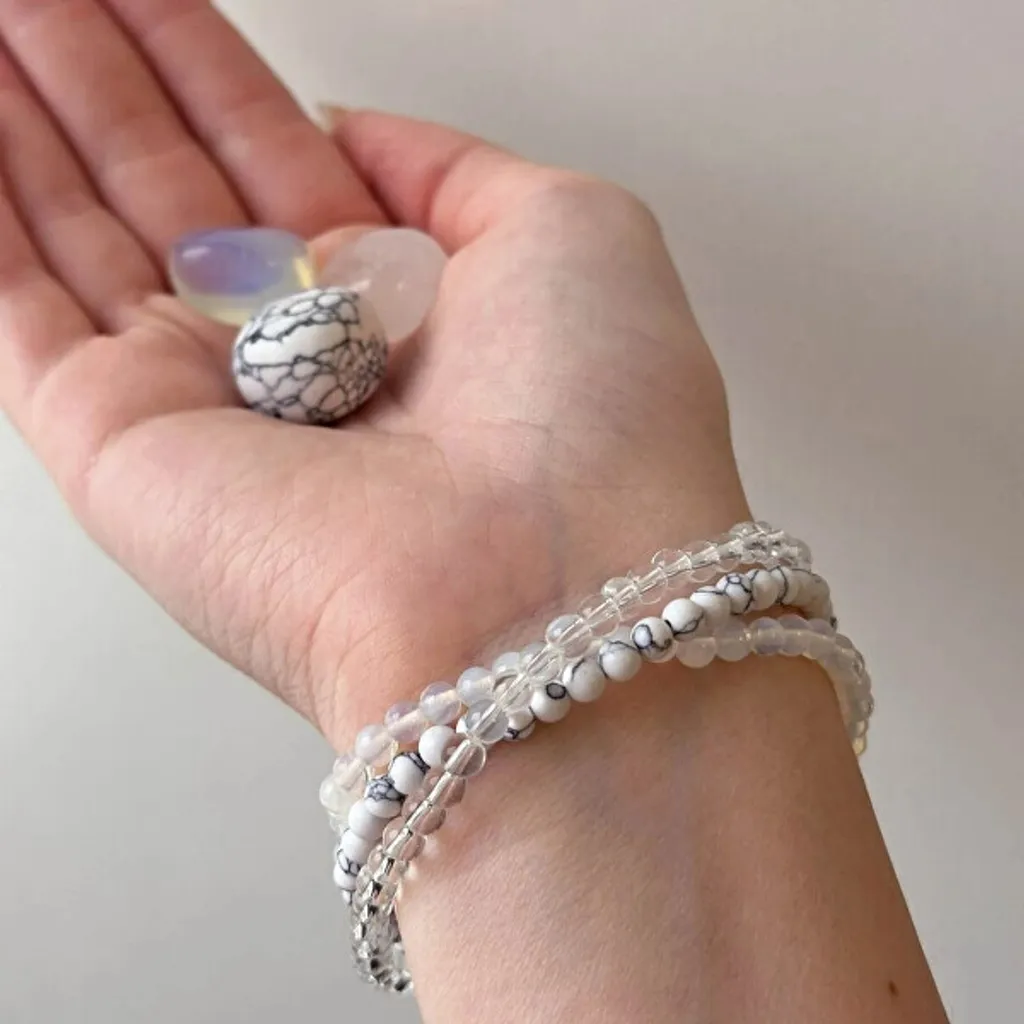 Set de bijoux bracelets perles blanches 43043.3 idéal pour mariage - 2