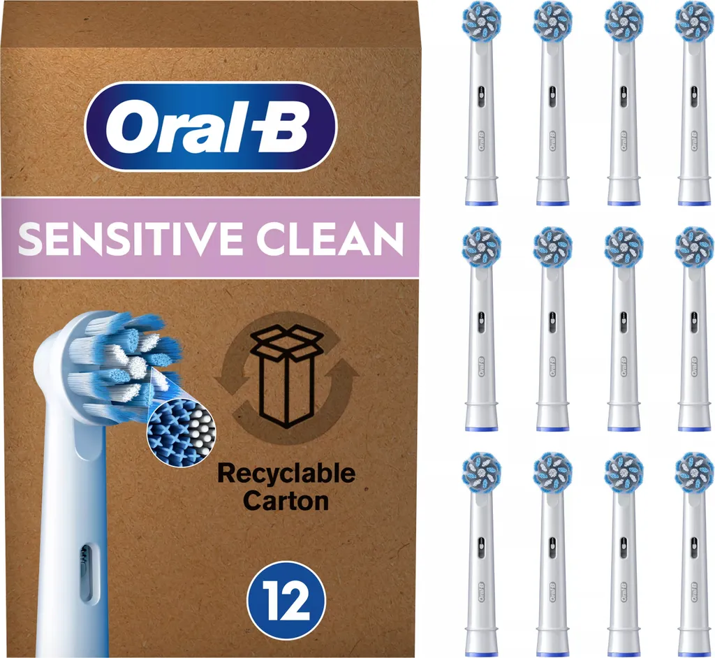 Oral-B Sensitive Clean Pro - Testine per spazzolino - 12 pezzi