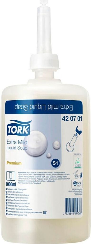 TORK 420701 Fl-Seife Prem. Ex-Mild 1l Zdjęcie produktu 