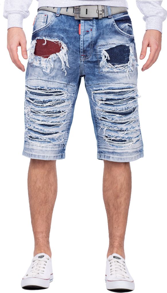 Cipo & Baxx Herren Shorts CK219 Blue W40