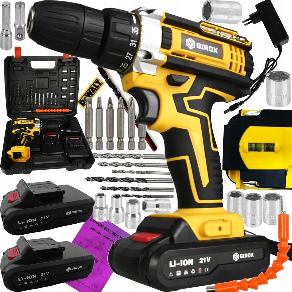 Profesjonalna Wkrętarka Bezszczotkowa Dewalt 2Xaku 21V Zdjęcie produktu 