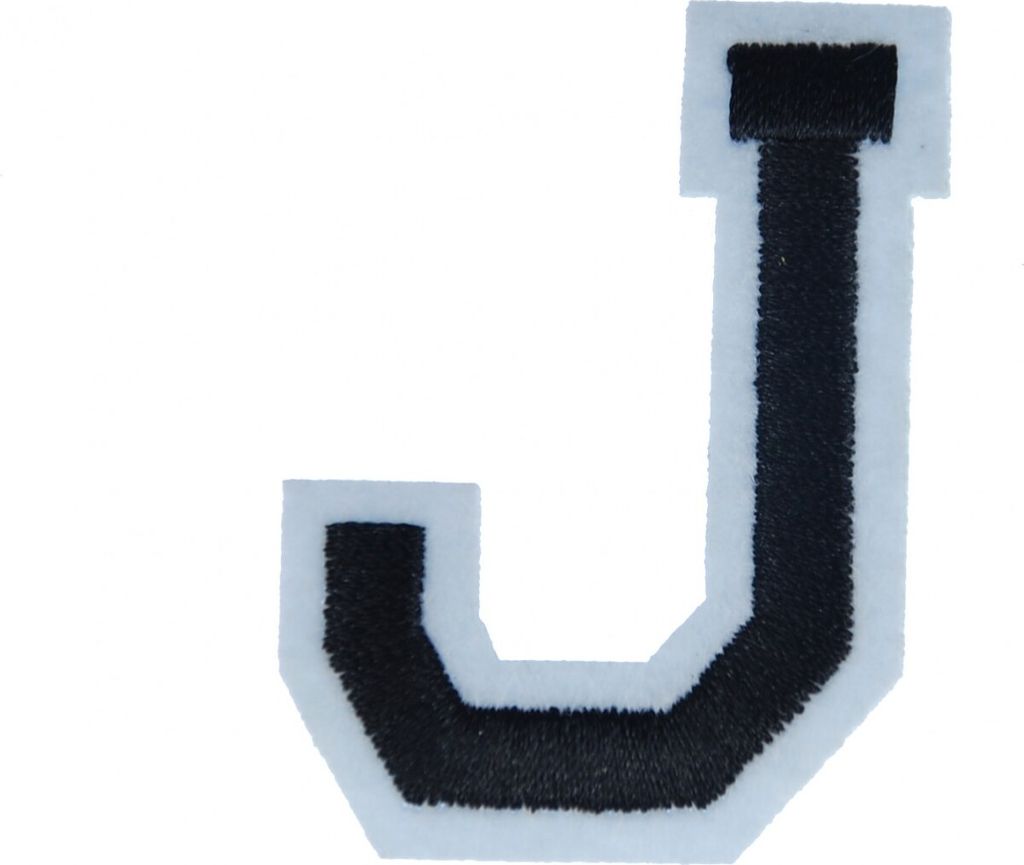 Buchstaben Initialen Alphabet ABC Bügelbild Patch Miniblings 4,5cm Buchstabe J