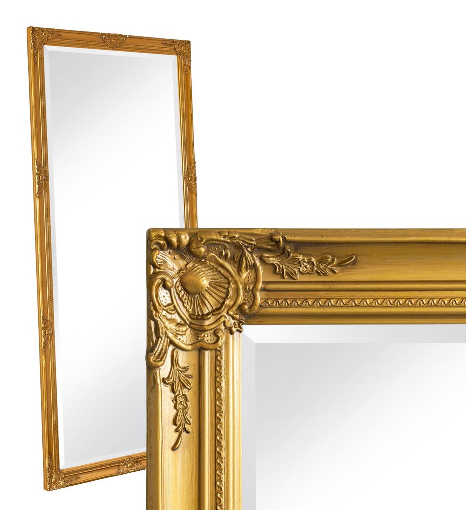 LC Home Wandspiegel Barock XL Spiegel Gold ca. 180x80 cm Produktbild 