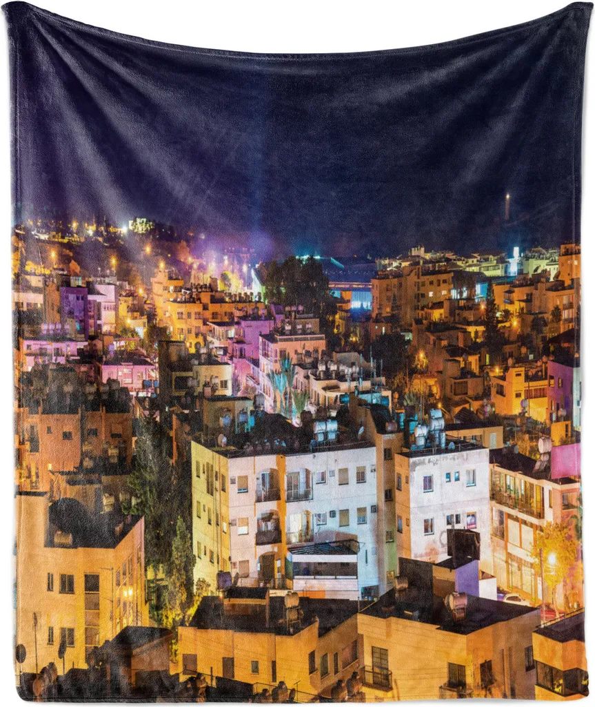 Plaid Soft ABAKUHAUS Paphos Night 175x230 | Stampa 3D Flanella High-Tech