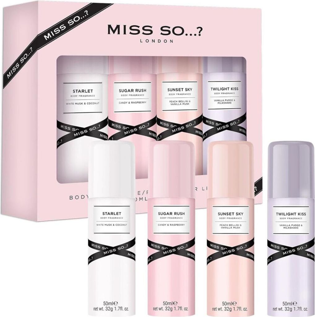 Miss So - Damen Körpernebelspray Set 4 x 50 ml Produktbild 