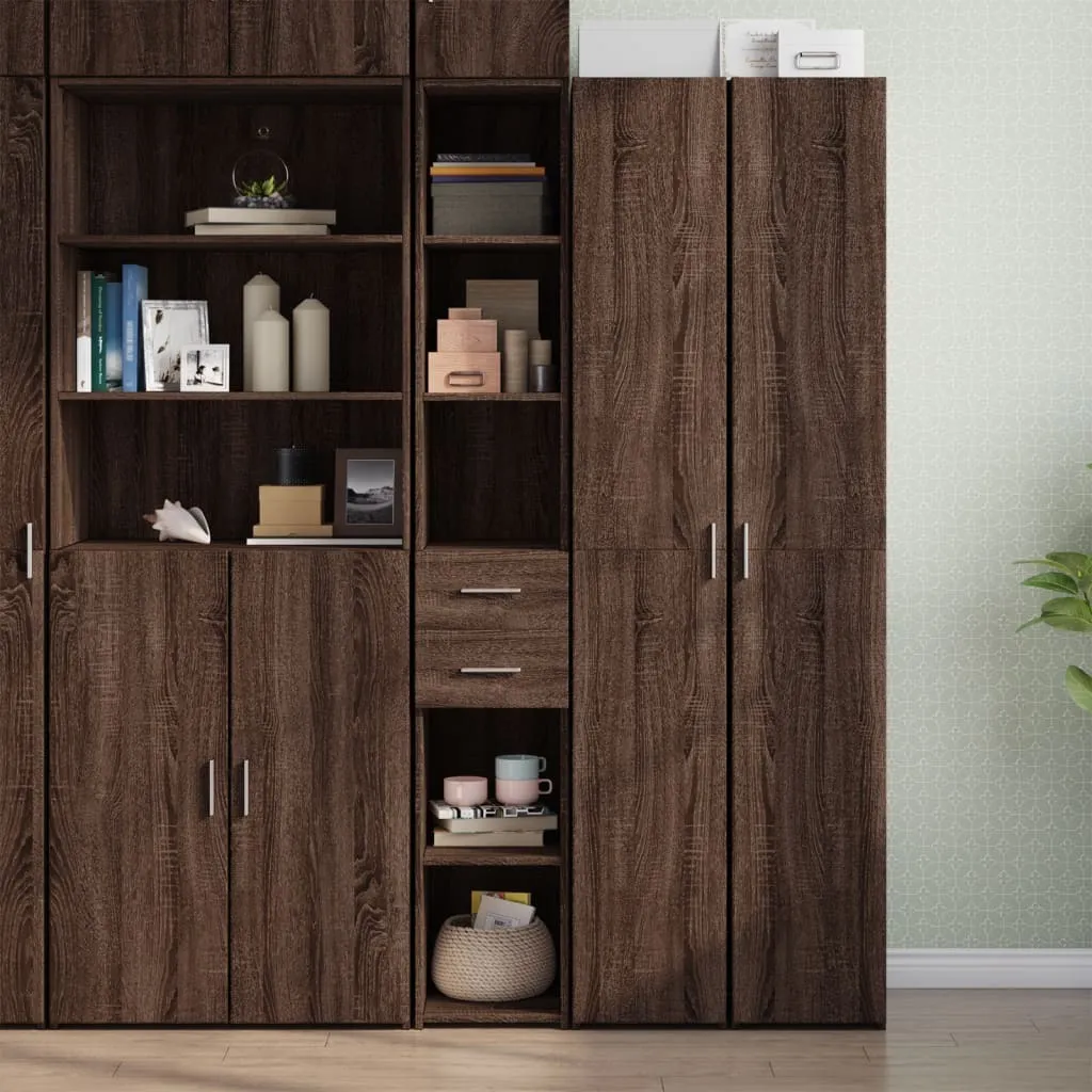 Maison Exclusive Credenza Alta Rovere Marrone 185cm - Mobile Salvaspazio